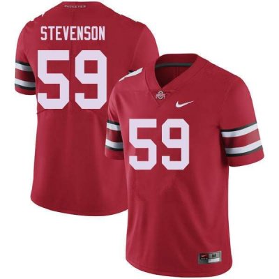 Men's Ohio State Buckeyes #59 Zach Stevenson Red Nike NCAA College Football Jersey Official MPZ4644TH